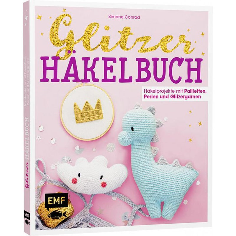 Buch Glitzer Häkelbuch 20x23,5 cm