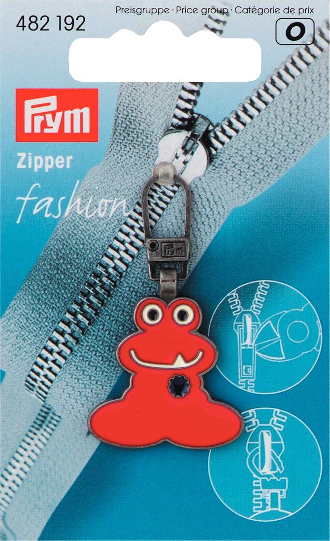 Fashion-Zipper für Kinder Funmotiv rot