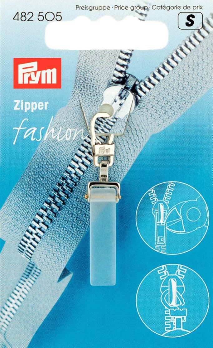 Fashion-Zipper Chrystal transparent matt