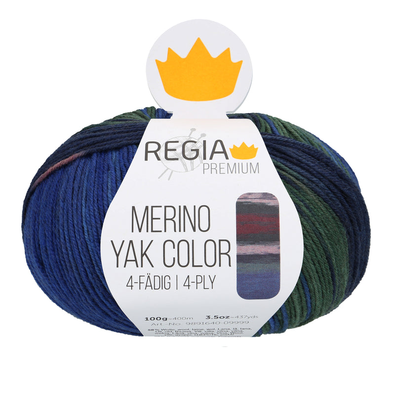 Regia 4fädig PREMIUM Merino Yak Color 100g