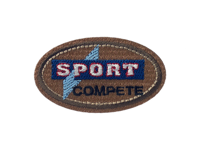 Applikationen - Teens and Jeans - aufbügelbar Sport Compete ca. 3,0x6,0 cm farbig