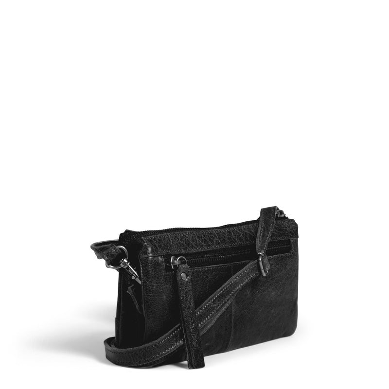 muud Riga Exklusive Crossbody Bag in Leder Black