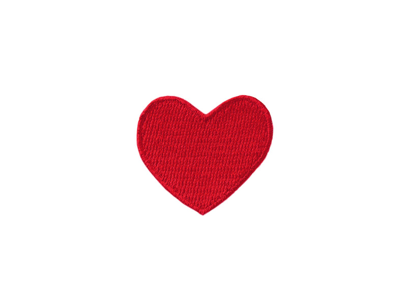 Applikationen - Kids and Hits - aufbügelbar Rotes Herz ca. 3,0x3,0 cm rot