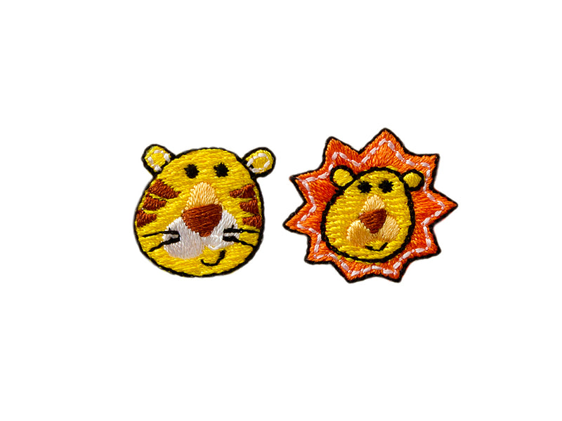 Applikationen - Kids and Hits - aufbügelbar Tiger/Löwe ca. 1,5x1,5 cm farbig