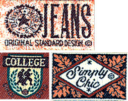 Applikationen - Teens and Jeans - aufbügelbar Simply chic ca. 2,0x3,0 cm farbig