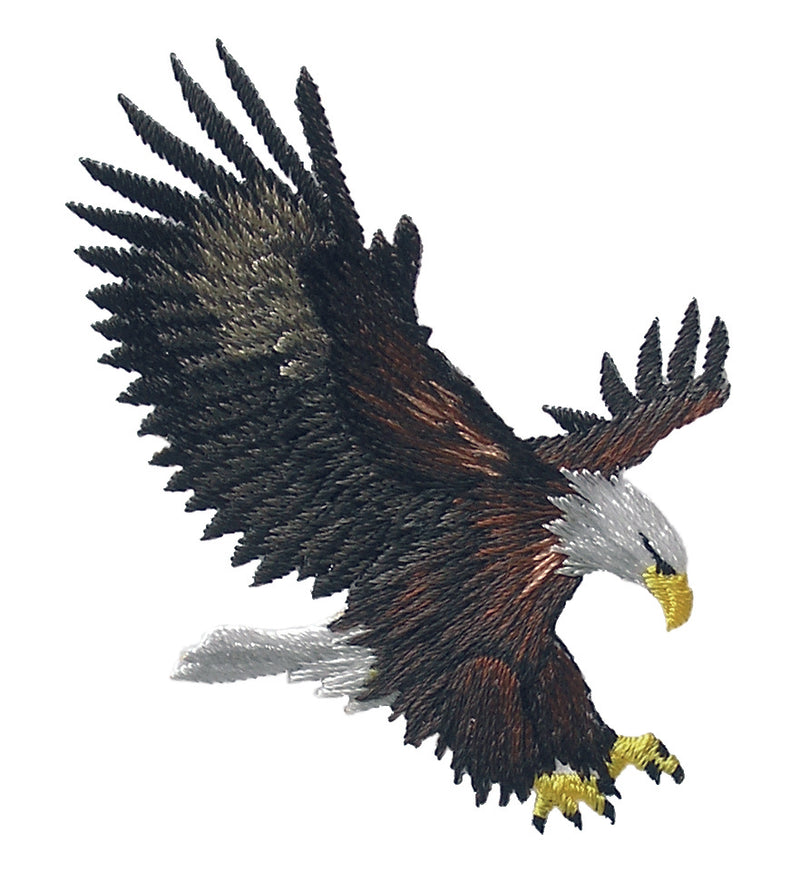 Applikationen - Tiermotive - aufbügelbar Eagle ca. 3,0x7,0 cm farbig