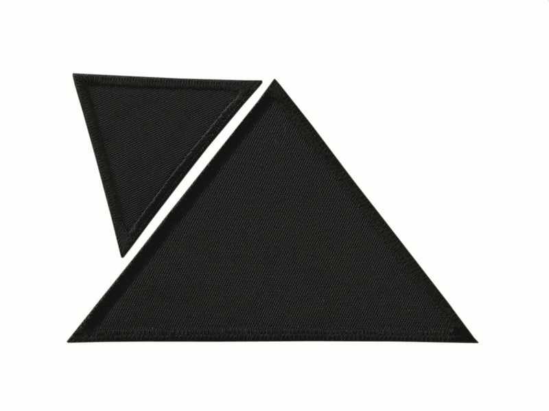 Applikationen - Kids and Hits - aufbügelbar Dreiecke ca. 7,0x11,0 cm schwarz