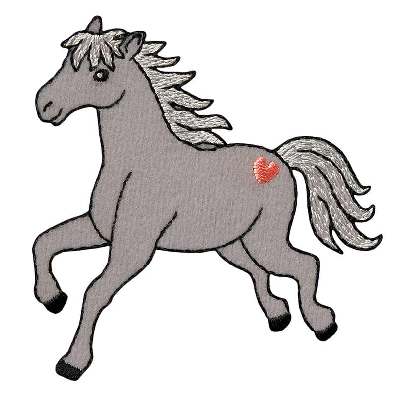 Applikation Pferd mit Herz