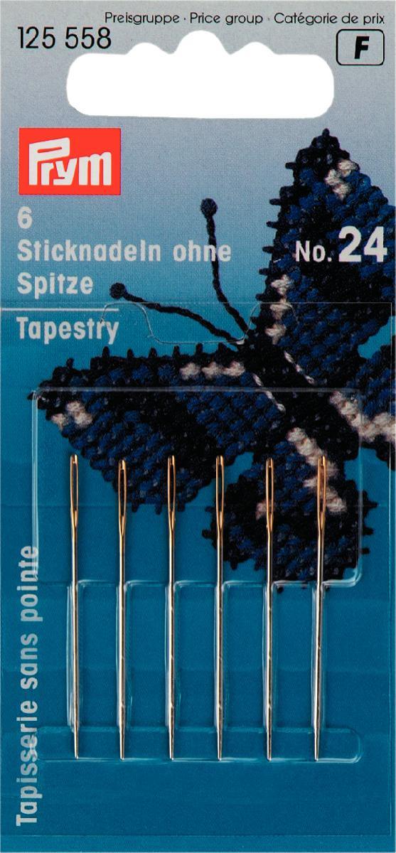 Sticknadeln ohne Spitze ST 24 0,80x37 mm silberfarbig 6 Stück