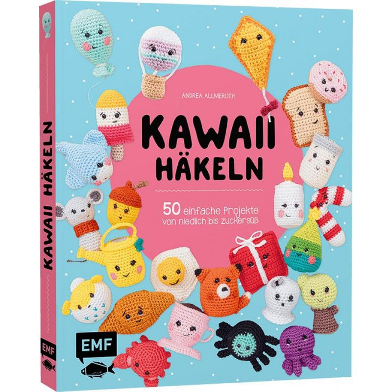 Buch Kawaii häkeln- 50 einfache Projekte von niedlich bis zuckersüß 19x23 cm