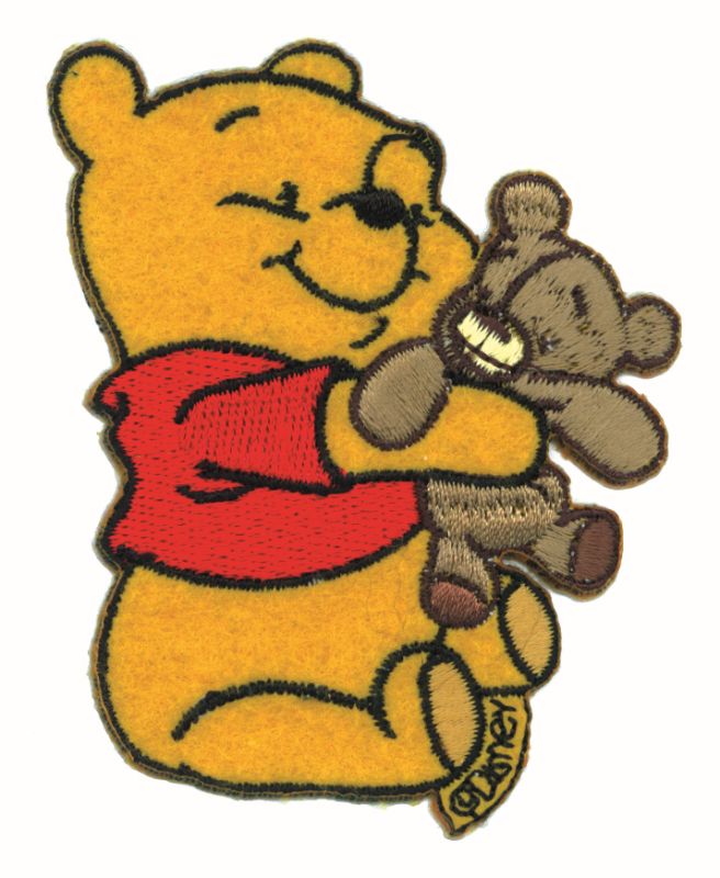 Applikationen - Kids and Hits - aufbügelbar Winnie Pooh © m. Teddy farbig