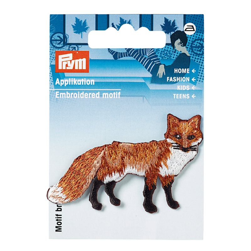 Applikationen - Tiermotive - aufbügelbar Fuchs braun