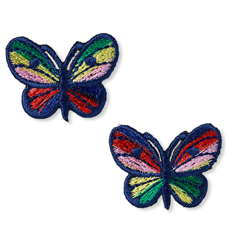 Applikationen - Kids and Hits - aufbügelbar Schmetterlinge klein ca. 2,0x2,0 cm blau