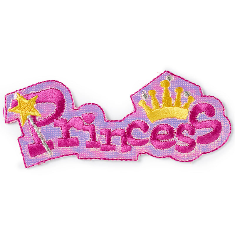 Applikationen - Kids and Hits - aufbügelbar Princess ca. 3,0x9,5 cm pink