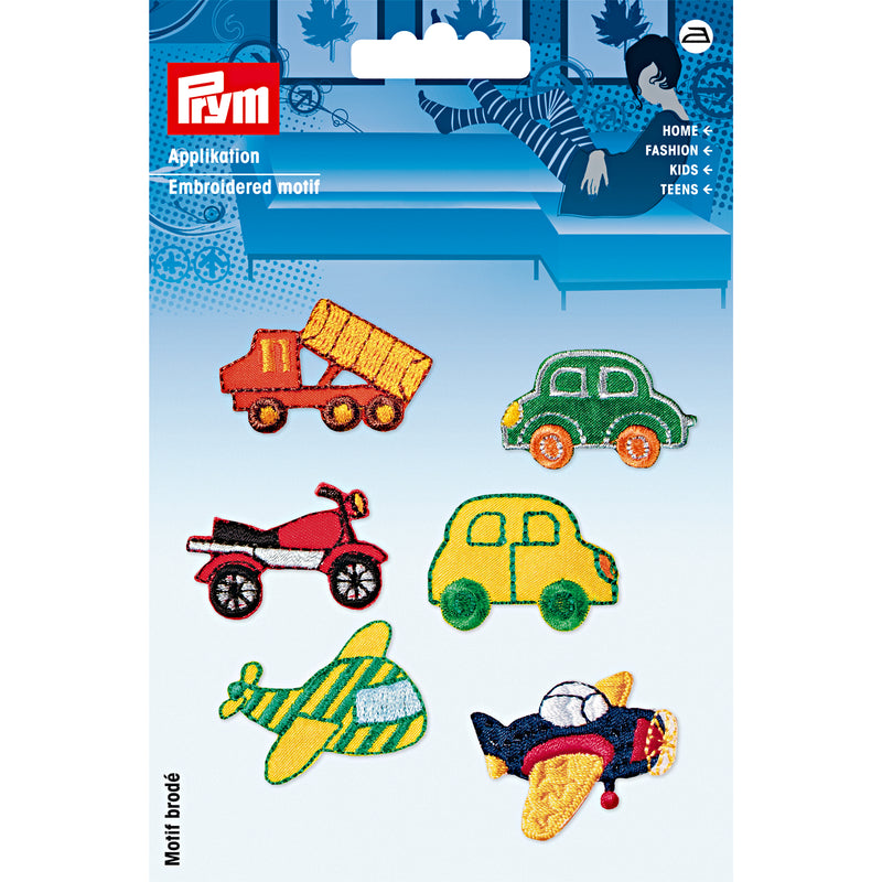 Applikationen - Kids and Hits - aufbügelbar Fahrzeuge ca. 2,0x3,0 cm farbig