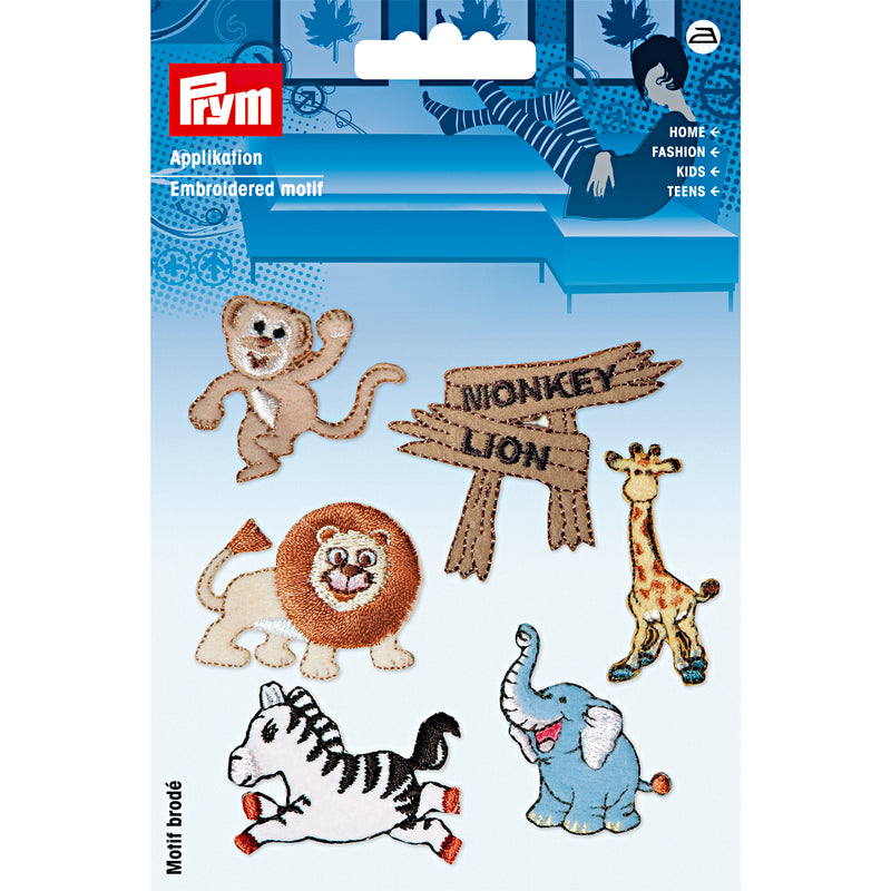 Applikationen - Kids and Hits - aufbügelbar Zoo ca. 2,0x3,0 cm farbig