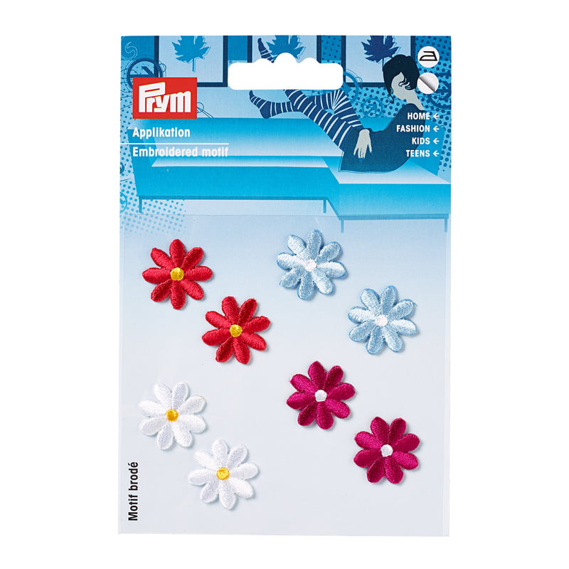 Applikationen - Kids and Hits - aufbügelbar Blumen selbstklebend/aufbügelbar ca. 2,0x2,0 cm farbig