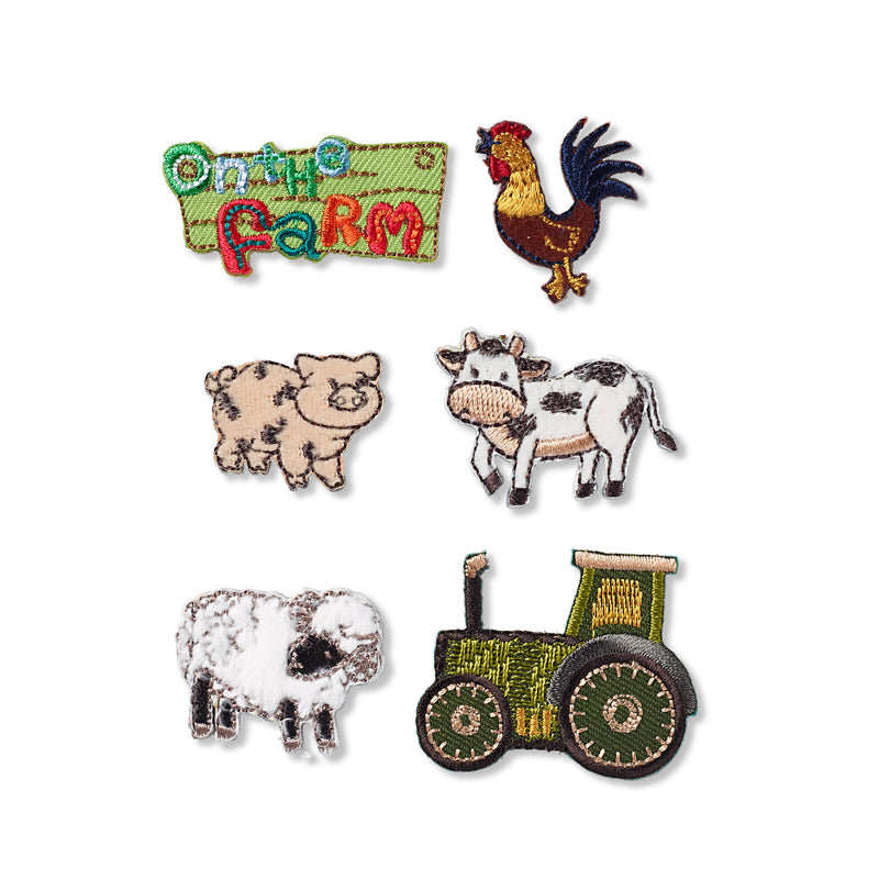 Applikationen - Kids and Hits - aufbügelbar Farm ca. 2,0x3,0 cm farbig