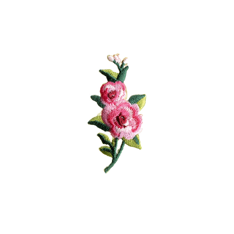 Applikationen - Kids and Hits - aufbügelbar Blumenranke pink/rosa/grün
