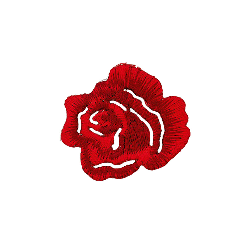 Applikation Rose klein rot