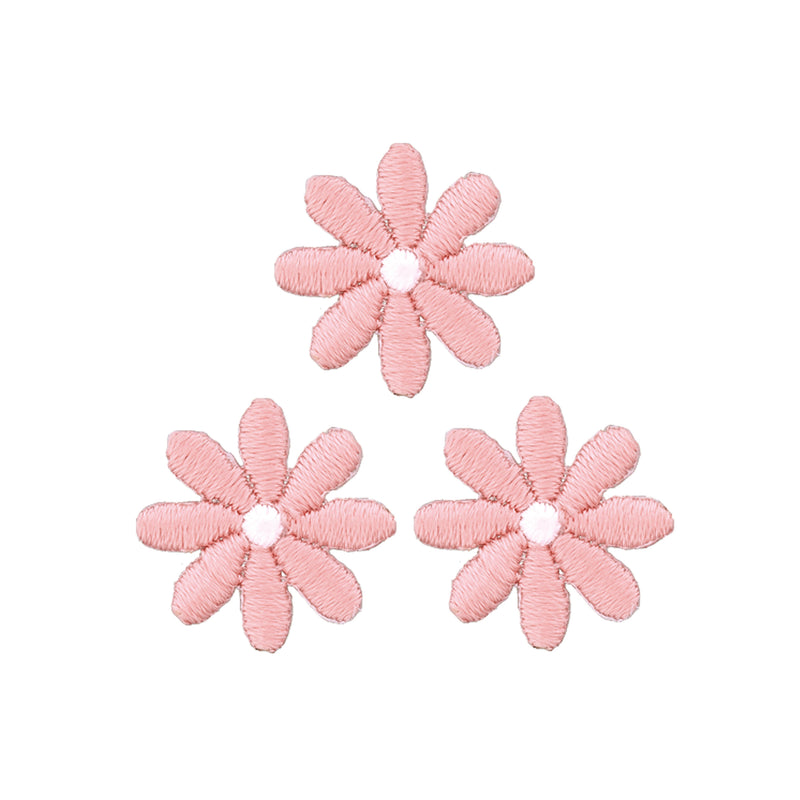 Applikation Blumen klein pastell rosa