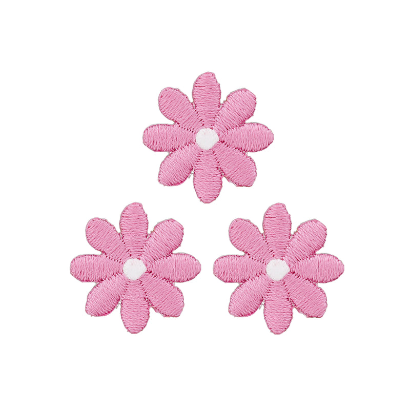 Applikation Blumen klein rosa