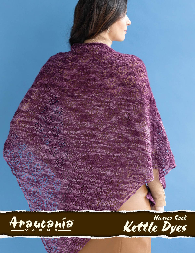 Huasco Sock Kettle Dyes - Alani Shawl in Englisch