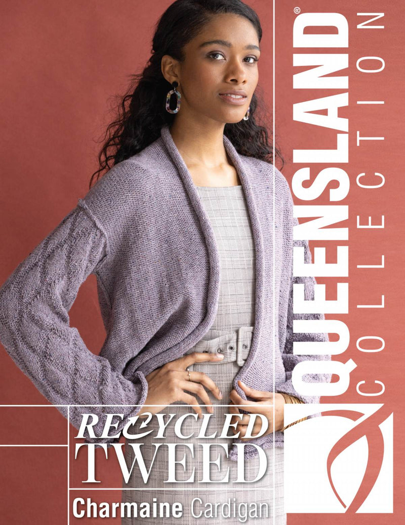 Recycled Tweed - Charmaine Cardigan in Englisch