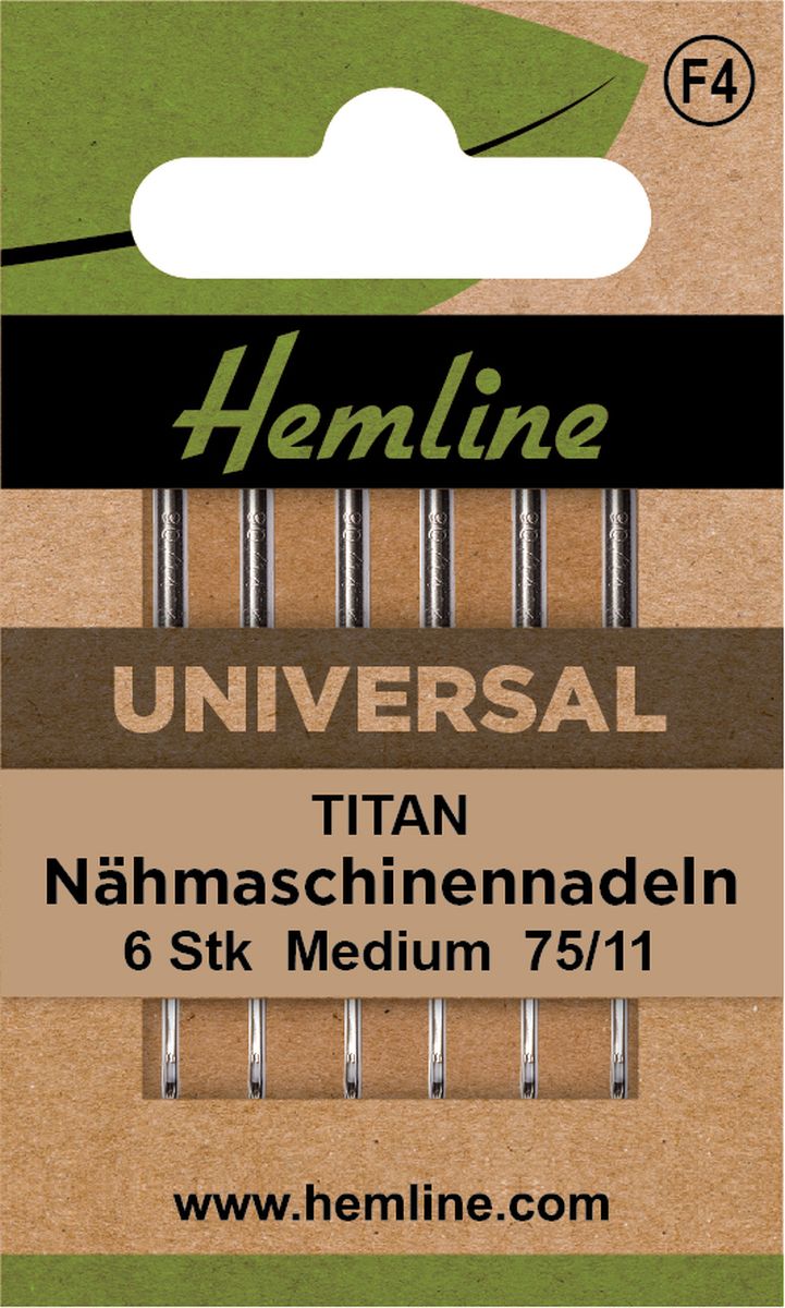 Nähmaschinennadeln Universal Titian Medium 75/11 6 Stück