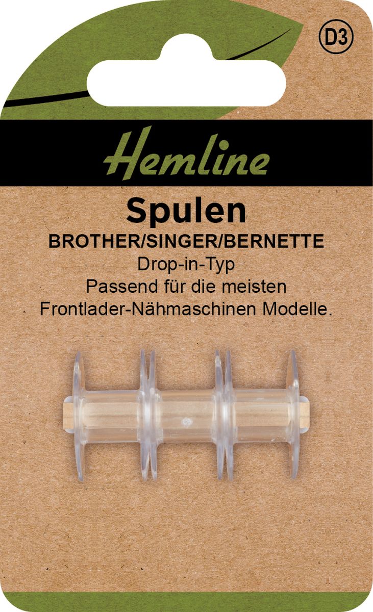 Spulen Brother/Singer/Bernette Drop-in-Typ 3 Stück