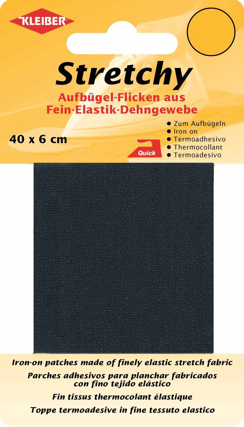 Stretchy Aufbügel-Flicken ca. 40x6 cm 04 dunkelblau