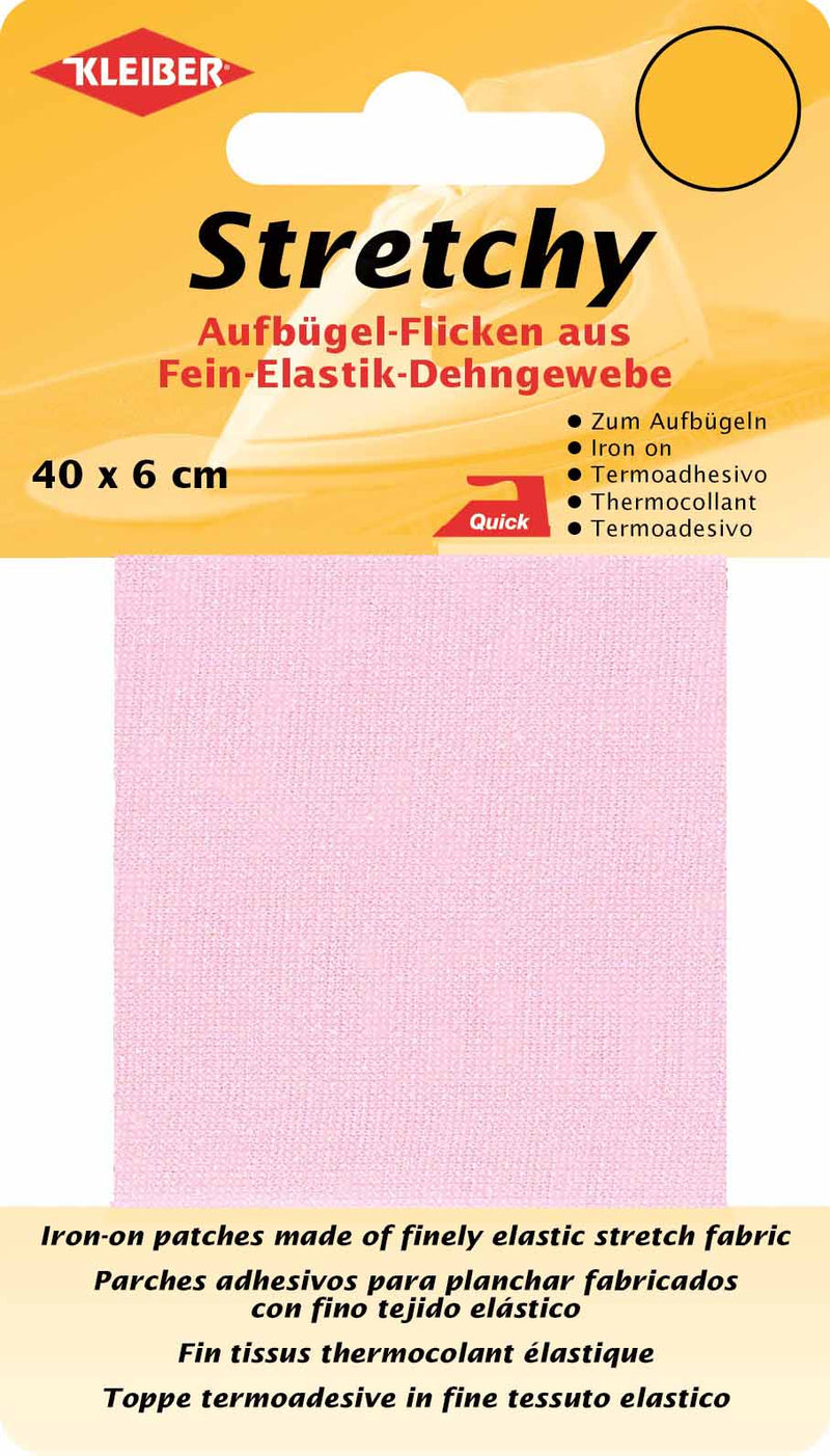 Stretchy Aufbügel-Flicken ca. 40x6 cm 09 rosa