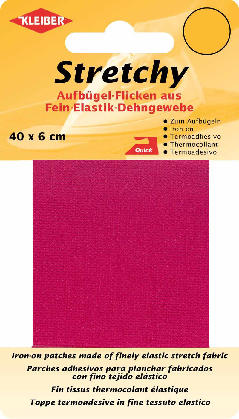 Stretchy Aufbügel-Flicken ca. 40x6 cm 11 pink