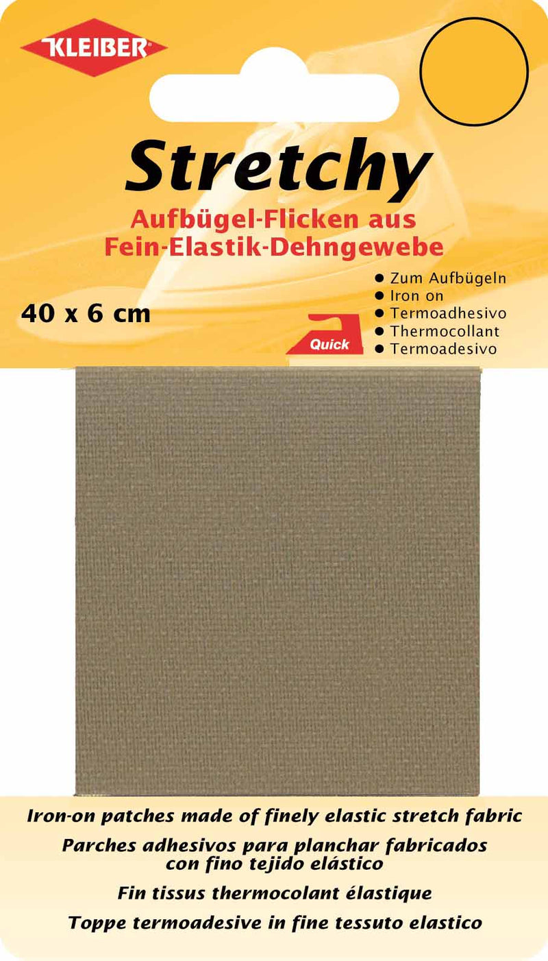 Stretchy Aufbügel-Flicken ca. 40x6 cm 14 beige