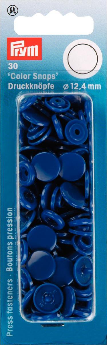Nähfrei-Druckknöpfe Color Snaps rund 12,4 mm königsblau 30 Stück