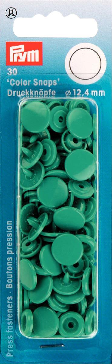 Nähfrei-Druckknöpfe Color Snaps rund 12,4 mm grün 30 Stück