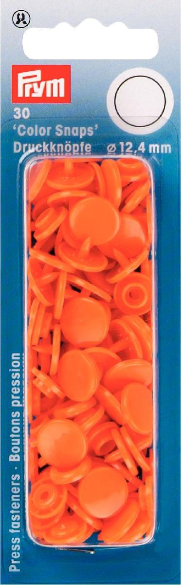 Nähfrei-Druckknöpfe Color Snaps rund 12,4 mm orange 30 Stück