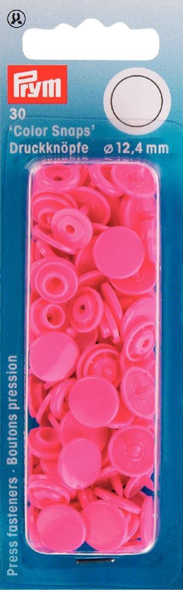 Nähfrei-Druckknöpfe Color Snaps rund 12,4 mm pink 30 Stück