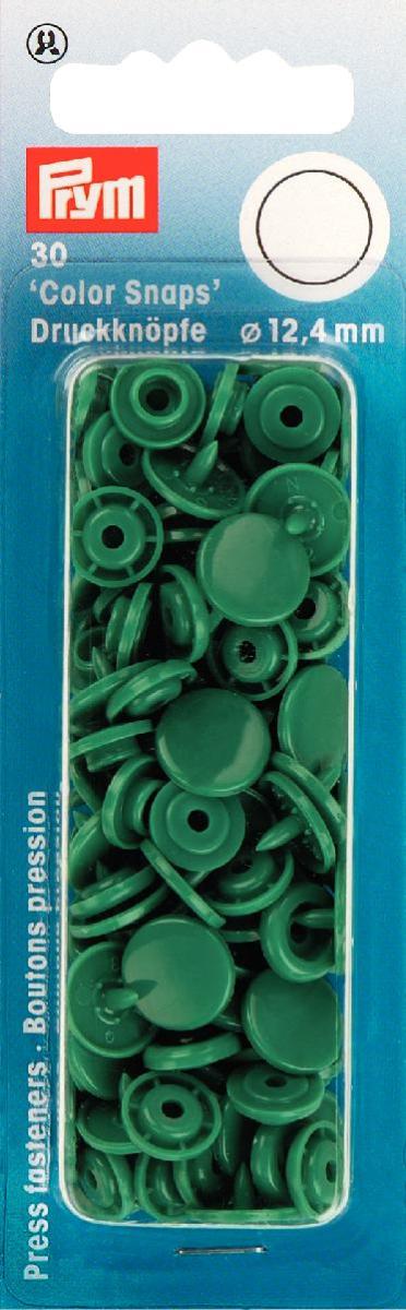 Nähfrei-Druckknöpfe Color Snaps rund 12,4 mm gras 30 Stück