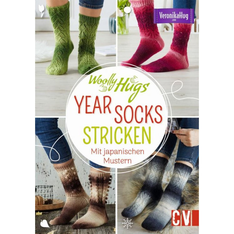 Buch Woolly Hugs YEAR-Socks stricken 16,5x23,5 cm