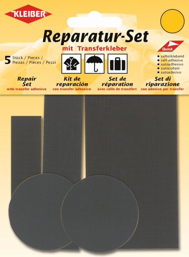 Reparatur-Set selbstklebend 01 grau 5 Stück