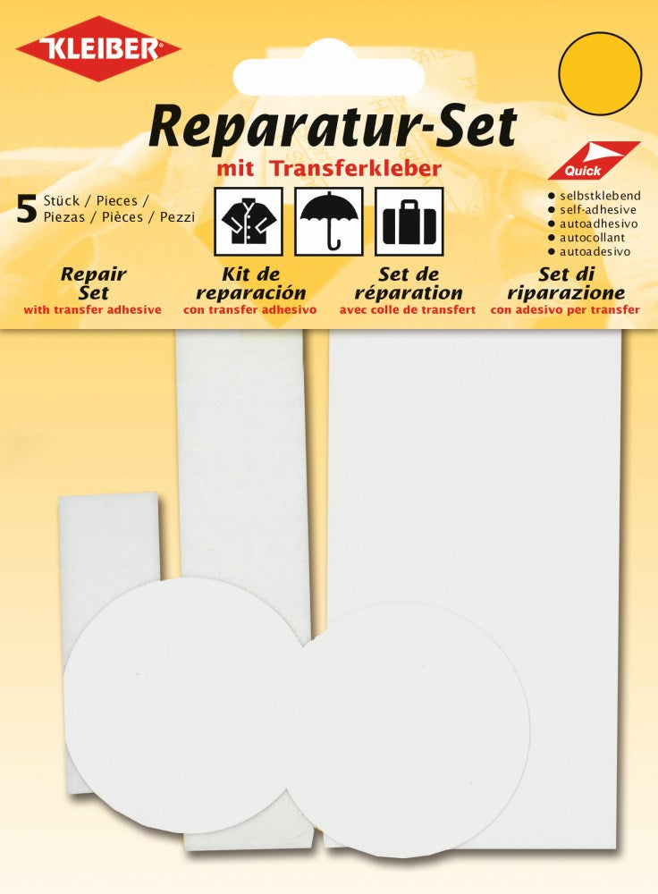 Reparatur-Set selbstklebend 04 weiß 5 Stück
