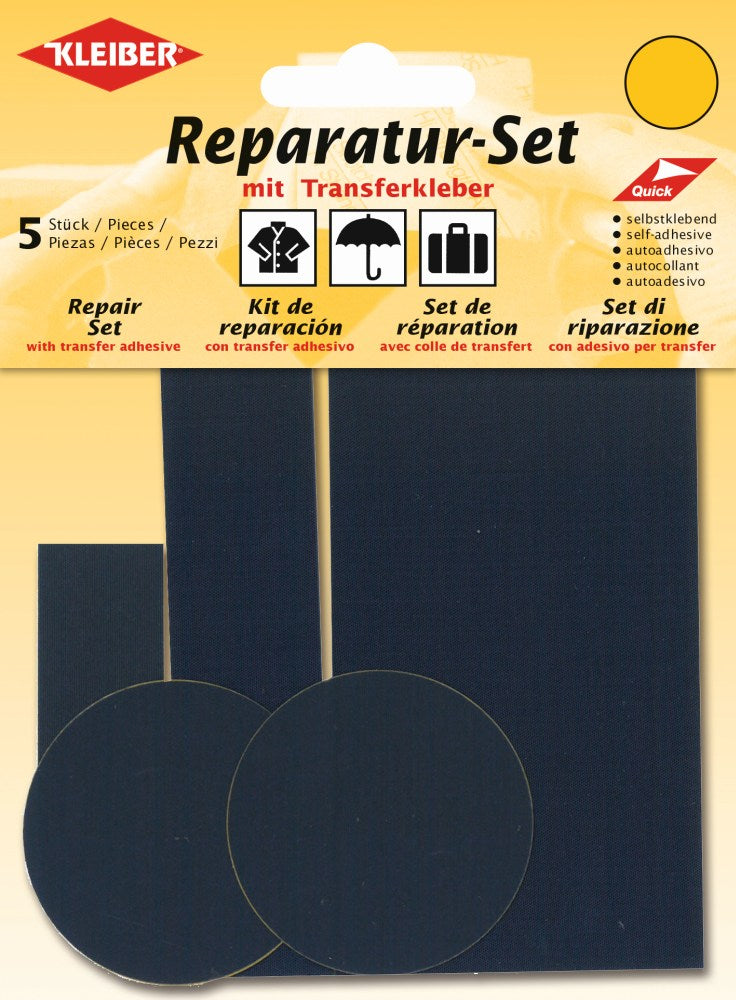 Reparatur-Set selbstklebend 05 dunkelblau 5 Stück
