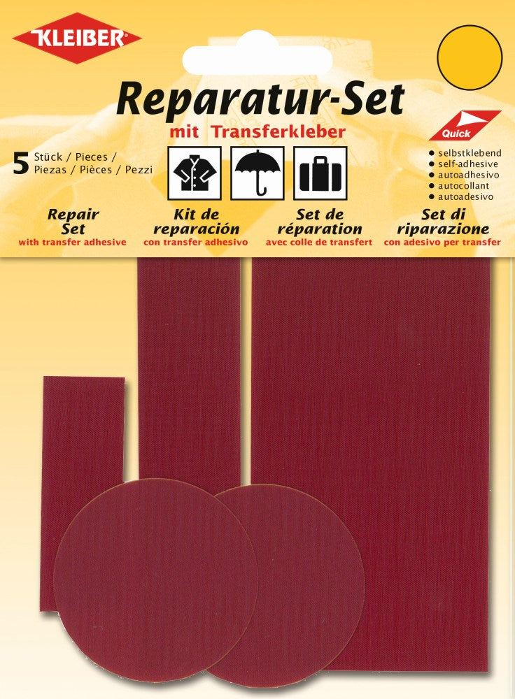 Reparatur-Set selbstklebend 08 dunkelrot 5 Stück