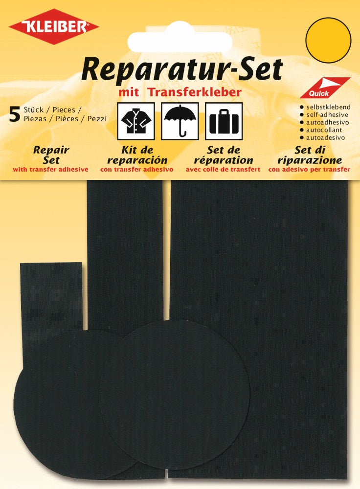 Reparatur-Set selbstklebend 09 schwarz 5 Stück