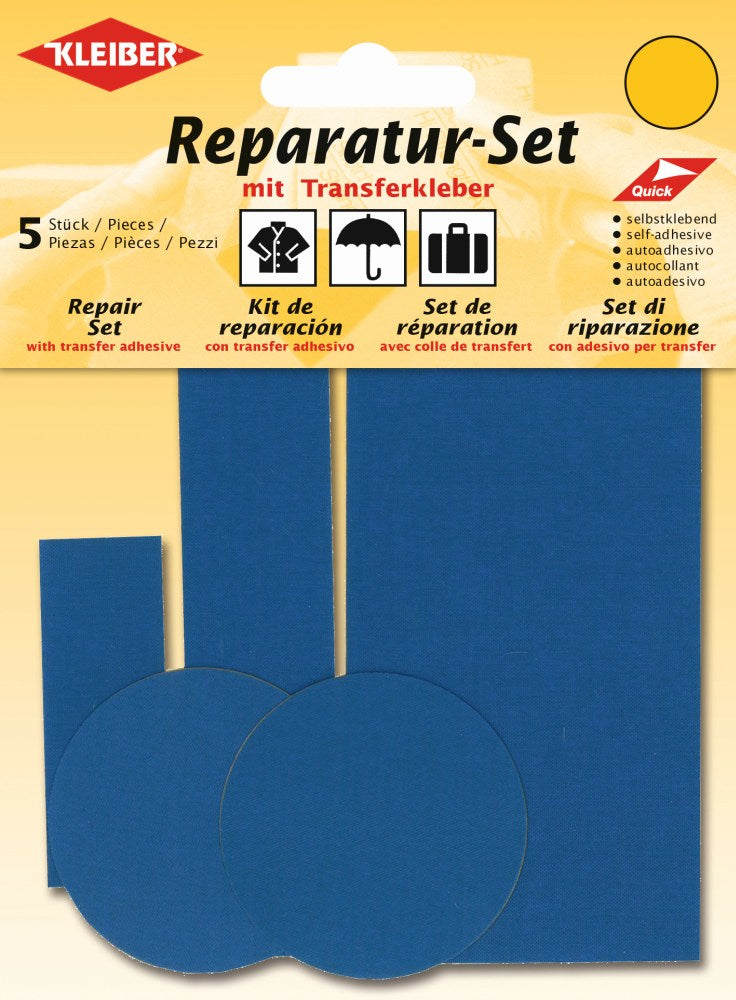Reparatur-Set selbstklebend 13 kornblau 5 Stück