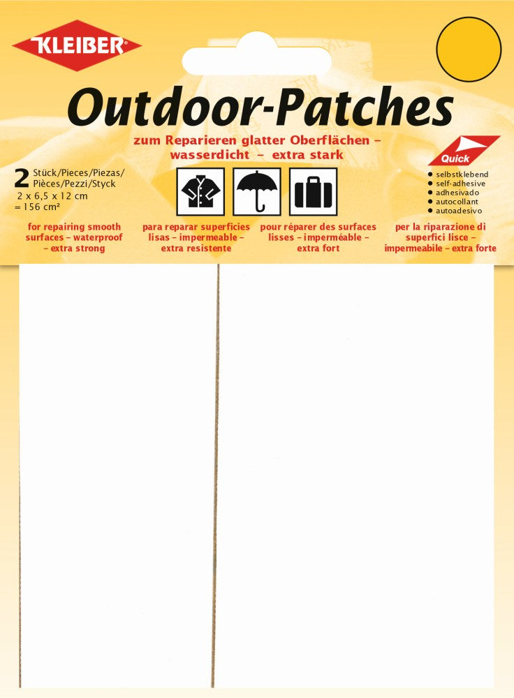 Outdoor-Patches selbstklebend ca. 156 cm² 02 weiß 2 Stück