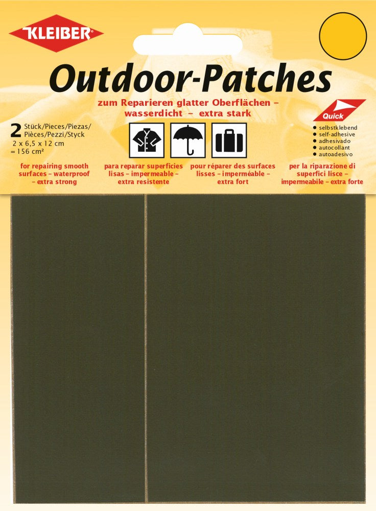 Outdoor-Patches selbstklebend ca. 156 cm² 06 oliv 2 Stück