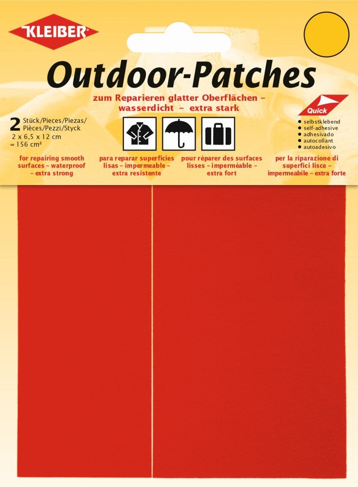 Outdoor-Patches selbstklebend ca. 156 cm² 10 rot 2 Stück