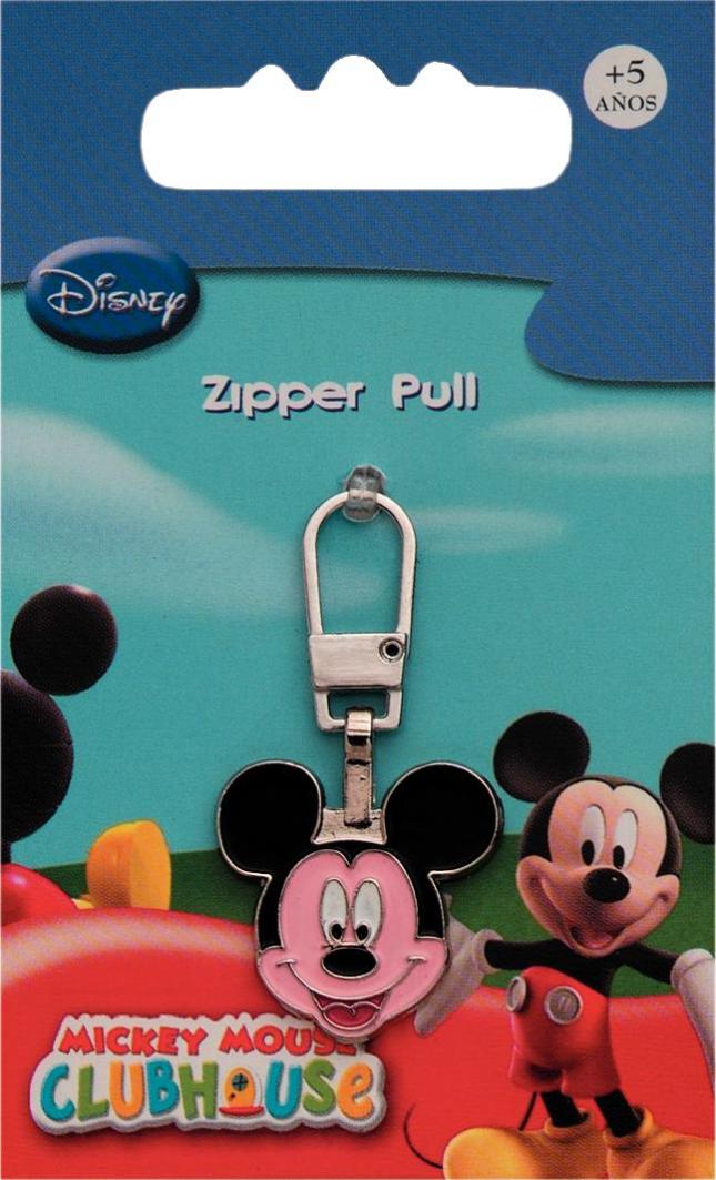 Fashion-Zipper Mickey Maus Kopf mehrfarbig